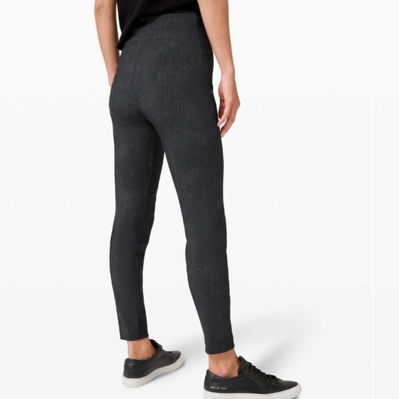 Lululemon Here to There High-Rise 7/8 PantCrosshatch Texture Black Multi / Bla - Picture 3 of 8